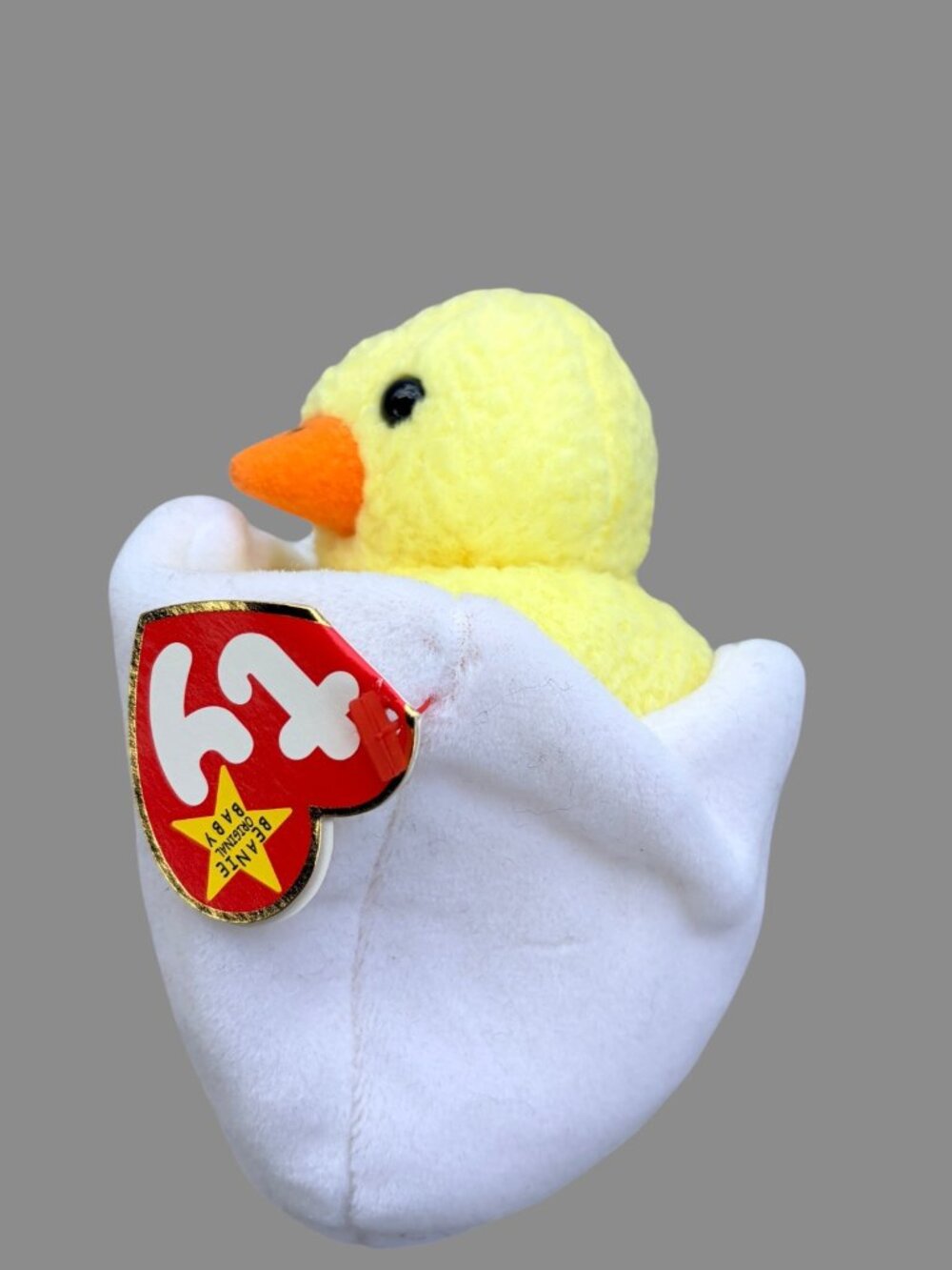 Ty Beanie Baby Eggbert Chick in Egg Plush 1999 w/ Hang Tag Easter Collectible - Picture 2 of 8